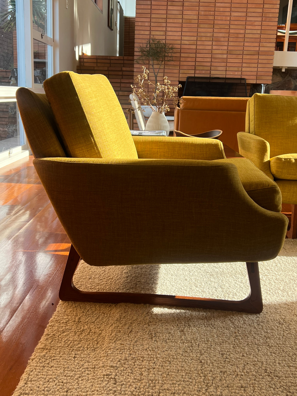 Parker Sleigh Leg Single Armchair