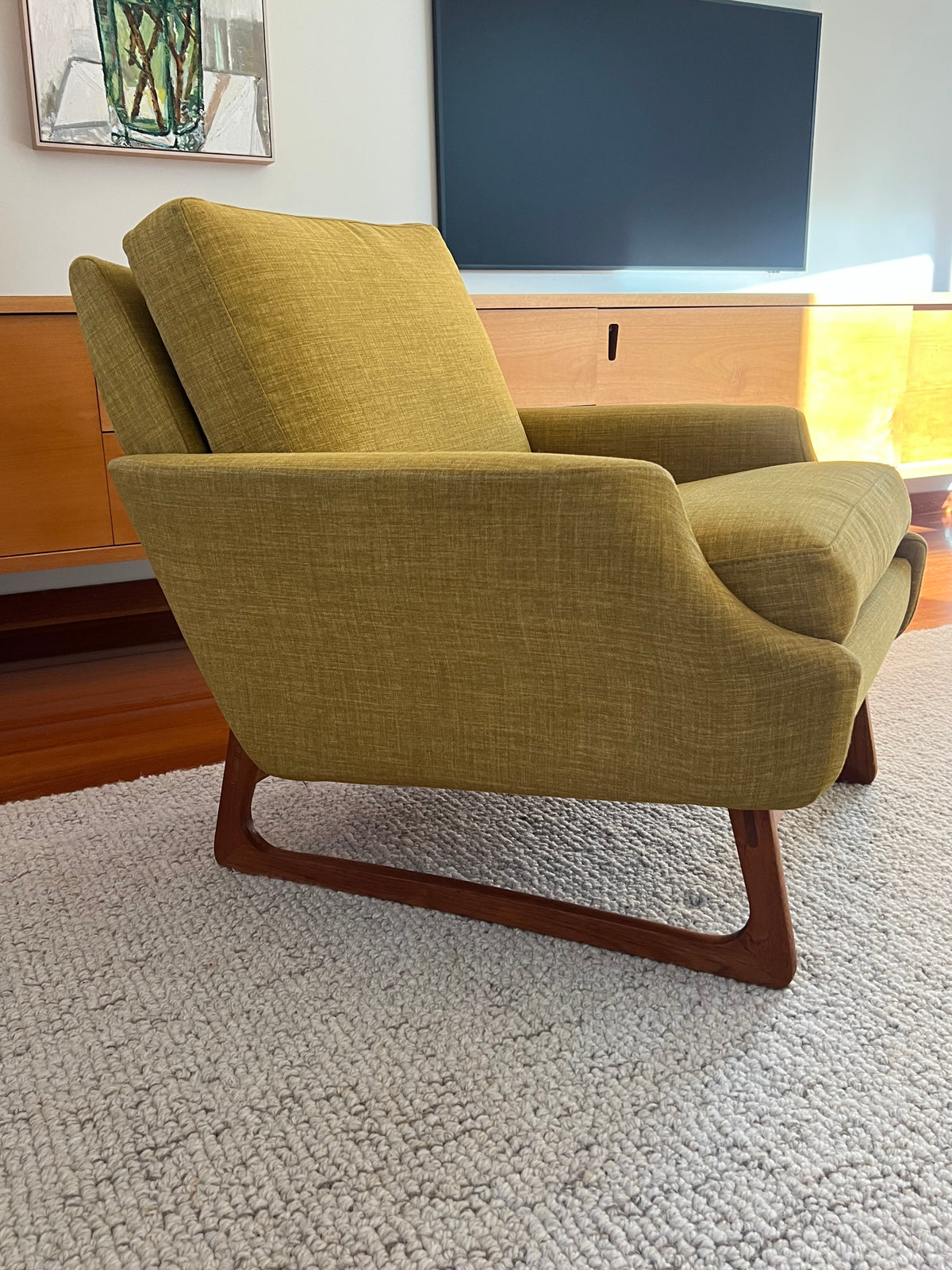 Parker Sleigh Leg Single Armchair