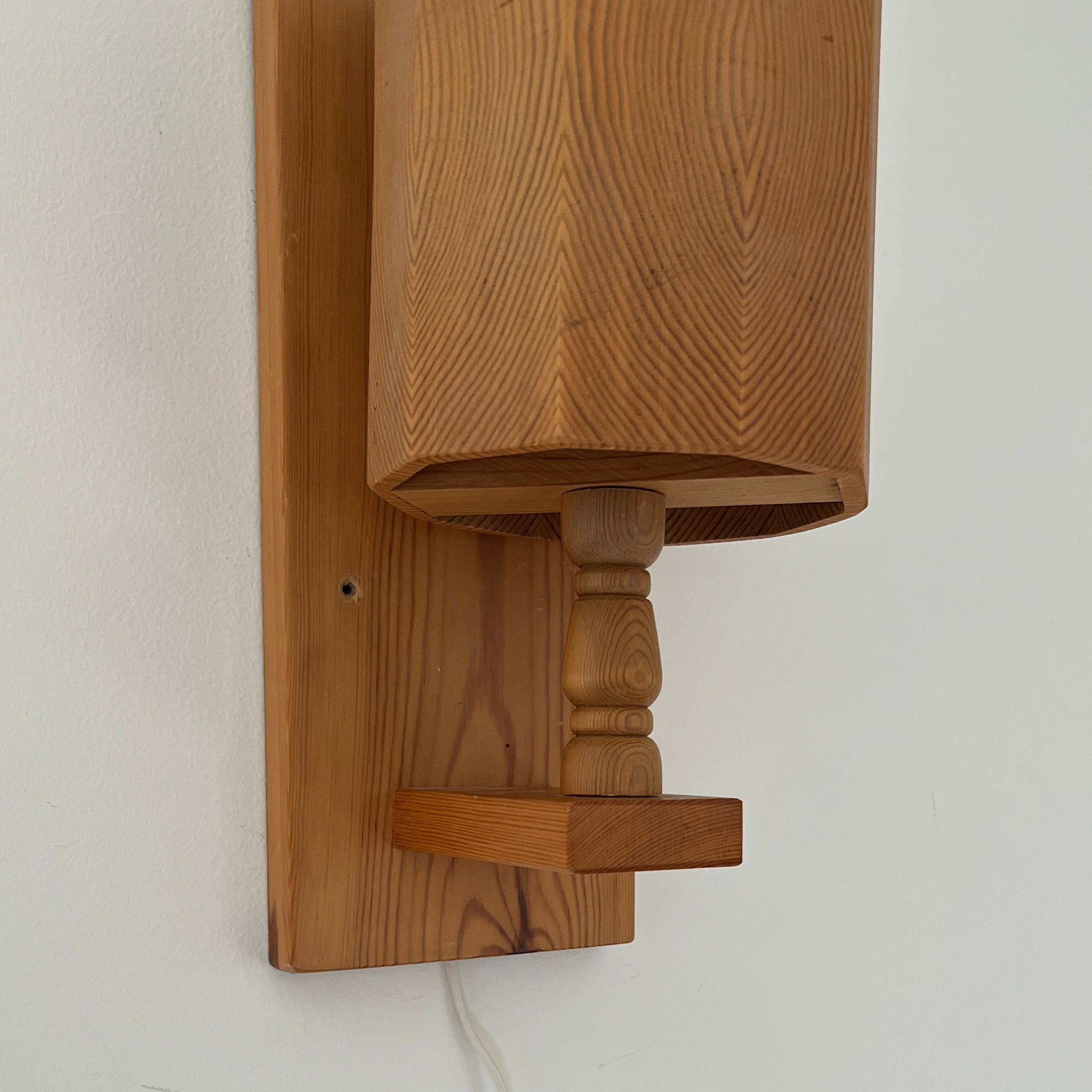 Swedish Wooden Wall Light 1960s Curated Spaces