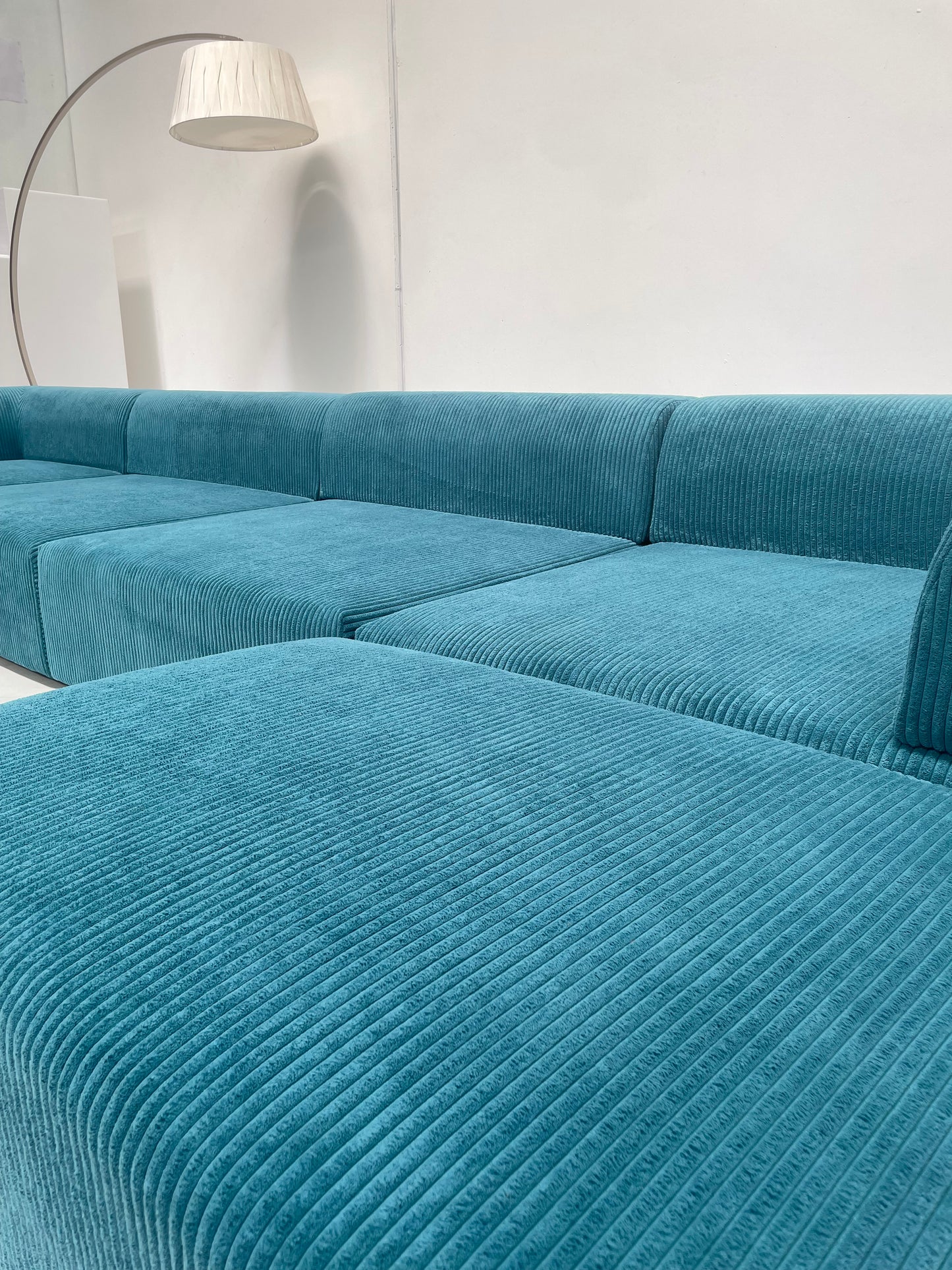 Large Modular Corduroy Sofa