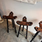 Spanish Brutalist Stools - 70's