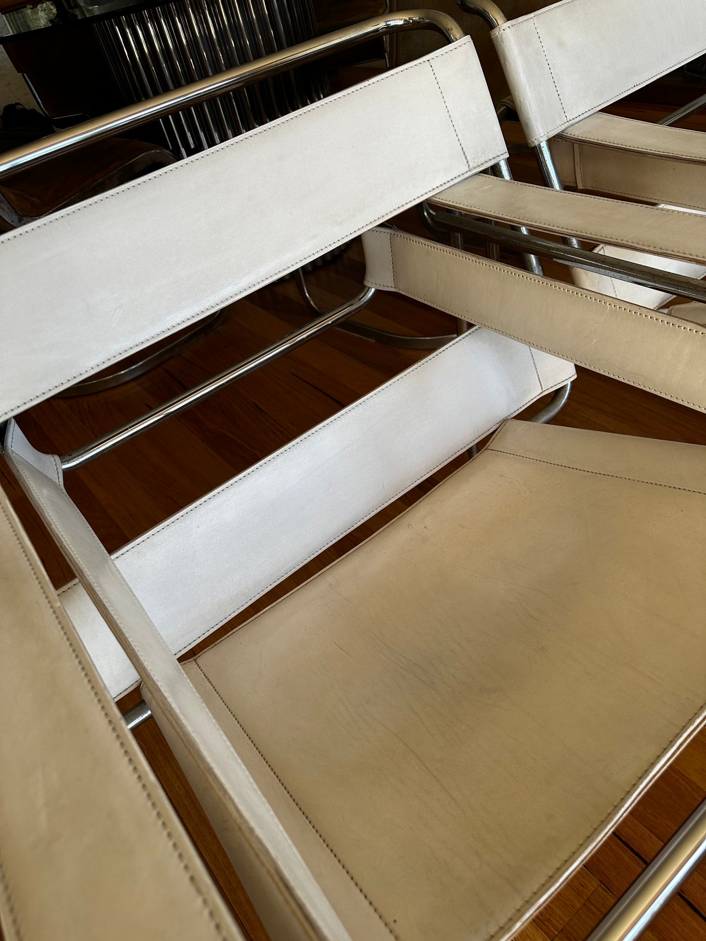 Pair of Authentic Fasem Marcel Breuer Wassily Chairs