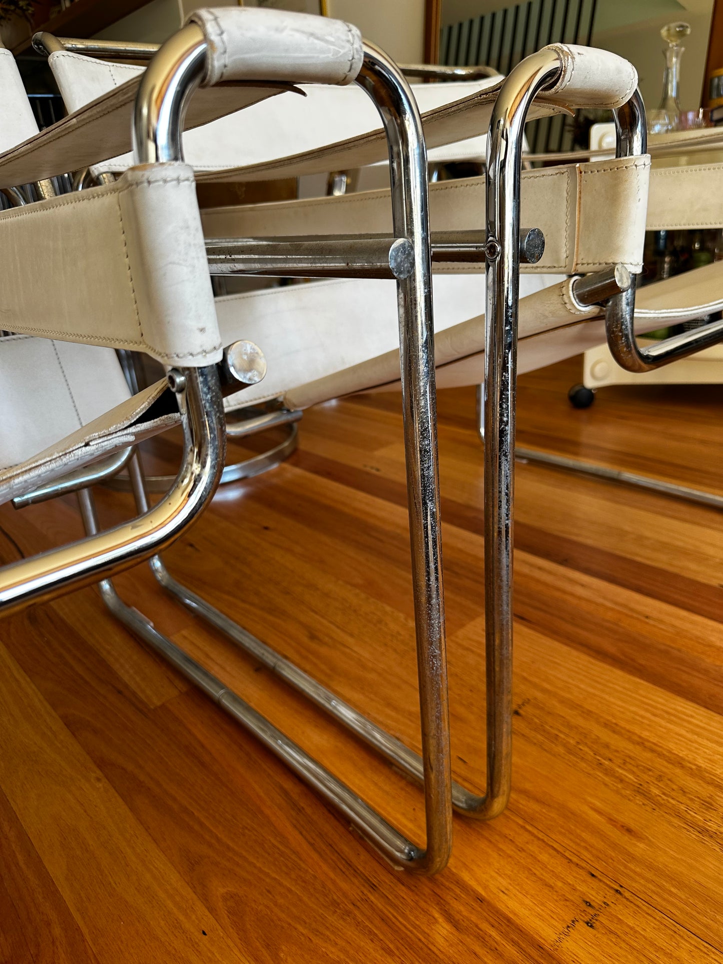 Pair of Authentic Fasem Marcel Breuer Wassily Chairs