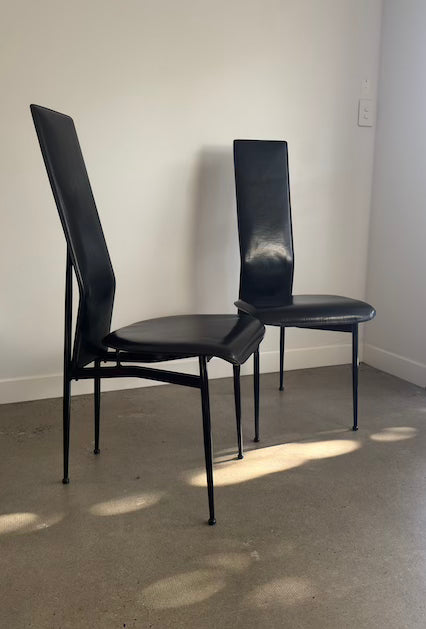 4 x Fasem Postmodern Dining Chairs by Giancarlo Vegni & Gualtierotti