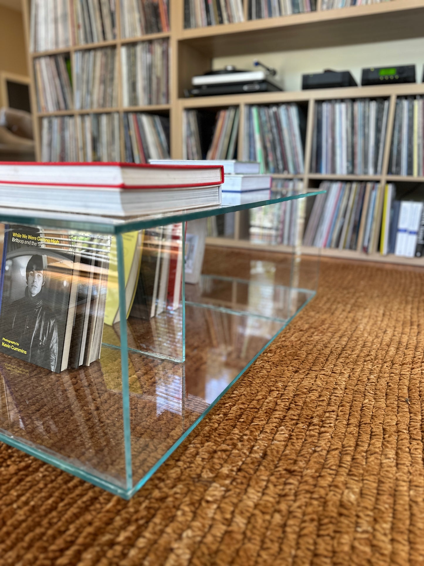 Low Glass Coffee Table