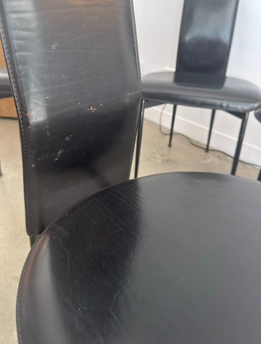 4 x Fasem Postmodern Dining Chairs by Giancarlo Vegni & Gualtierotti