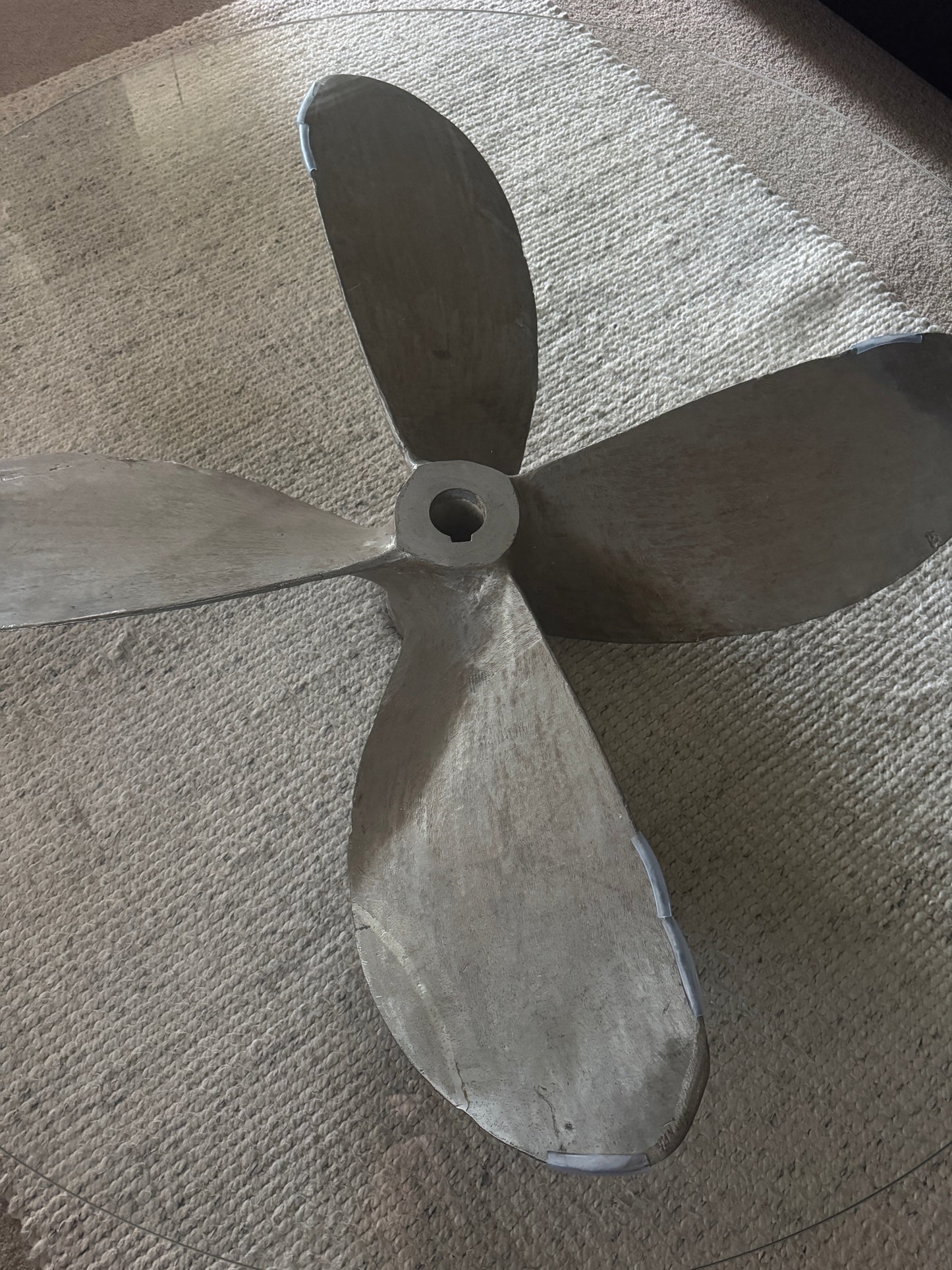 Metal Propeller Coffee Table