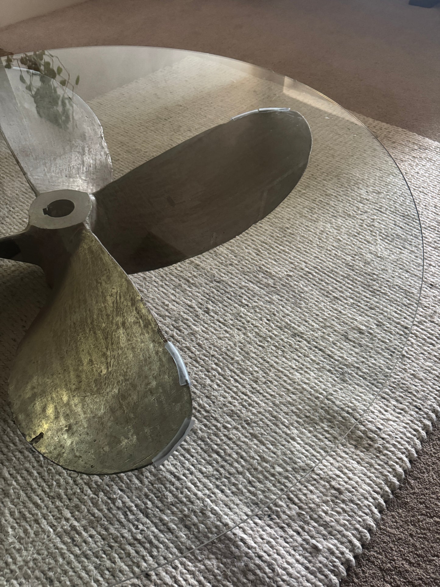 Metal Propeller Coffee Table