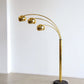 Rare Italian Goffredo Reggiani Three-Arm Arc Floor Lamp