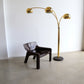 Rare Italian Goffredo Reggiani Three-Arm Arc Floor Lamp