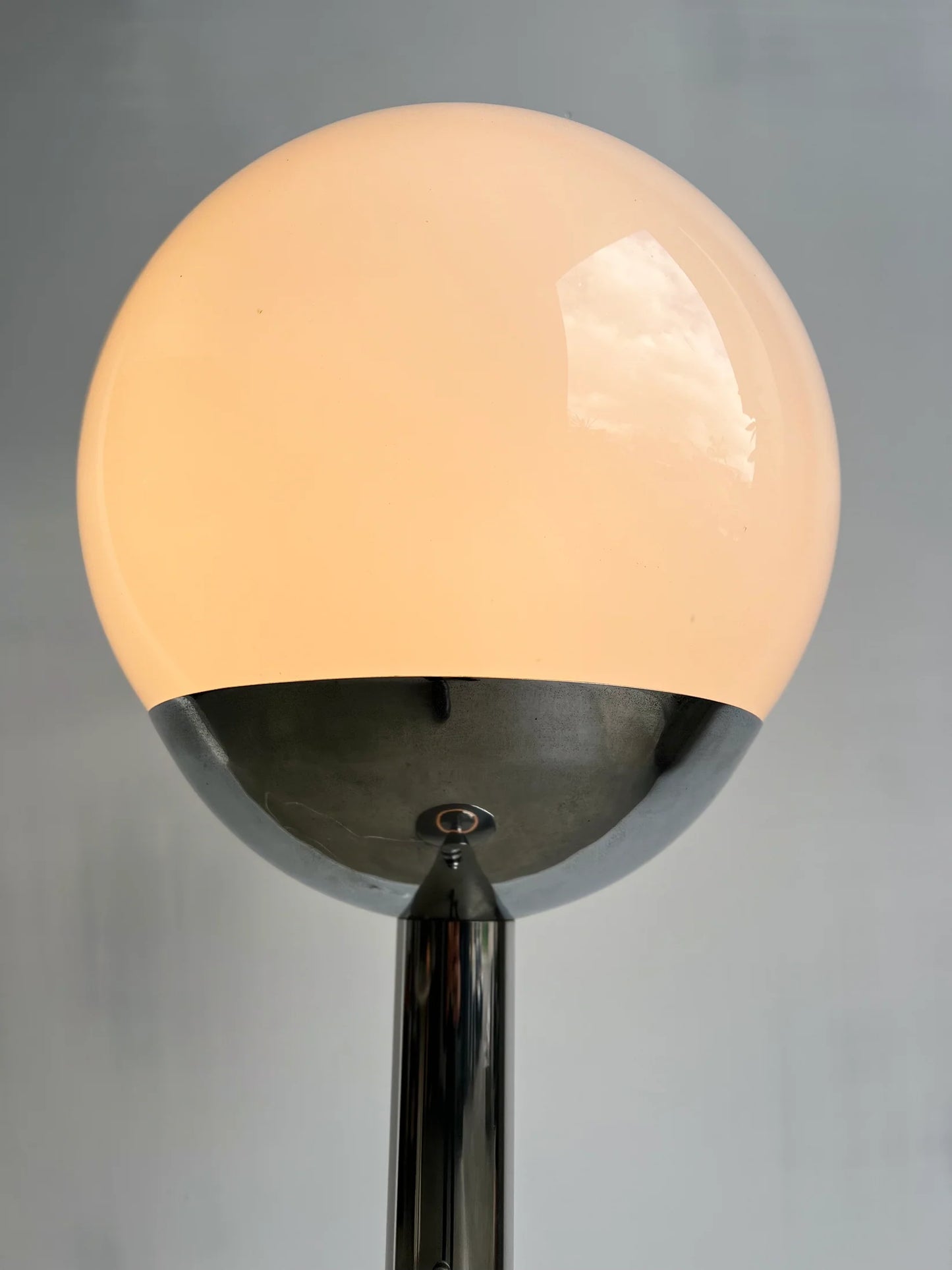 Pia Guidetti Glass Sphere Floor Lamp for Luci Milano, Italy 1970
