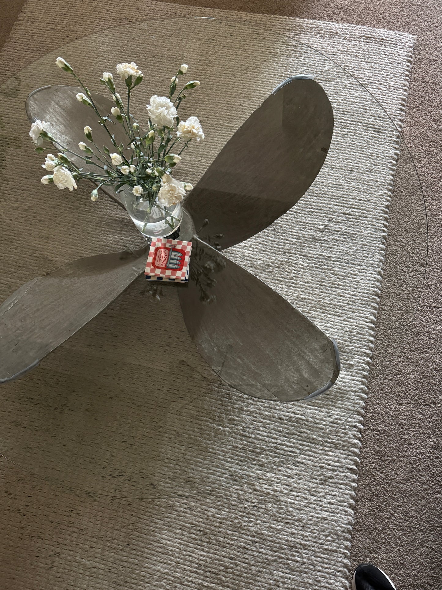 Metal Propeller Coffee Table