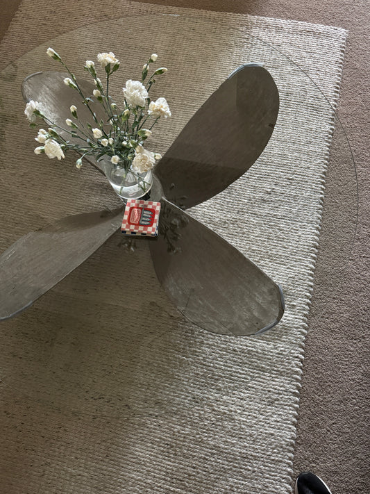 Metal Propeller Coffee Table