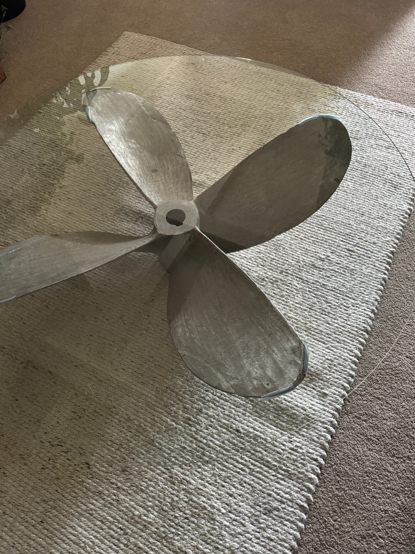 Metal Propeller Coffee Table