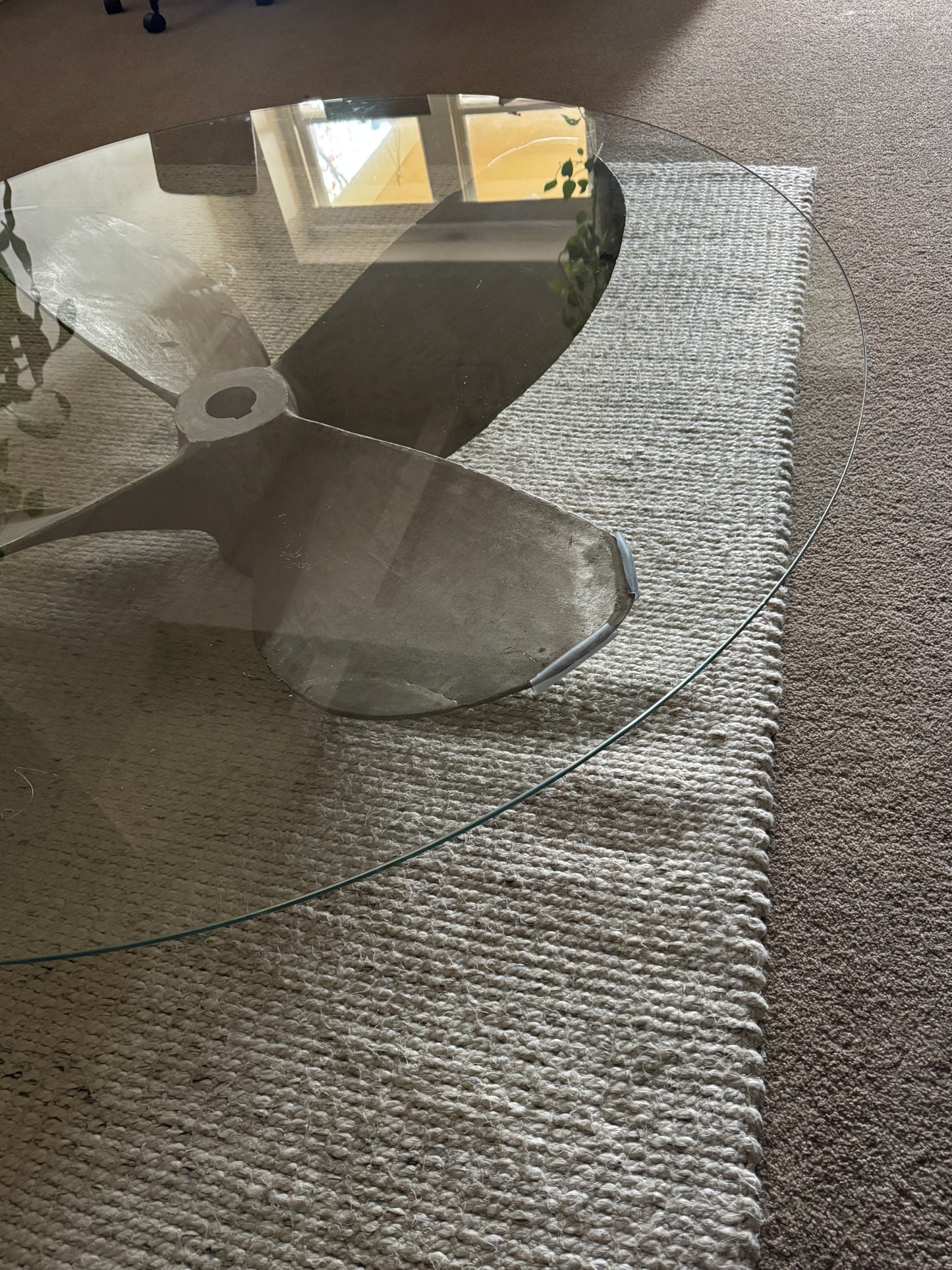 Metal Propeller Coffee Table