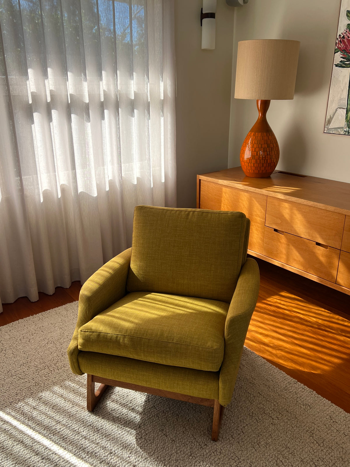 Parker Sleigh Leg Single Armchair