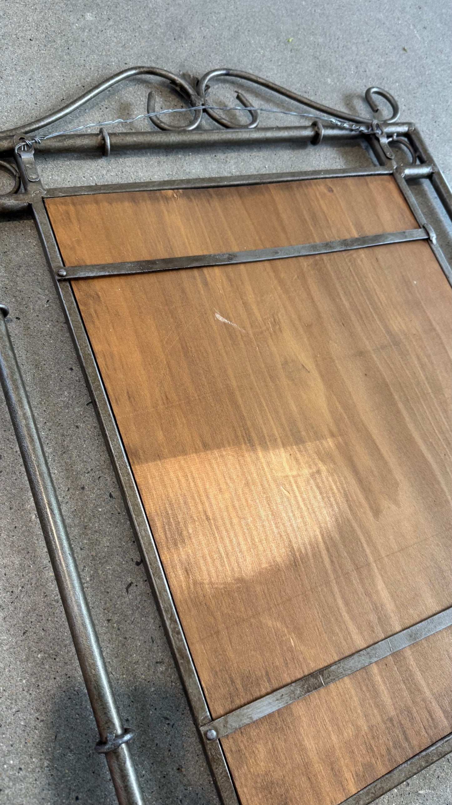 1980s Wrought Iron Hollywood Regency style Mirror