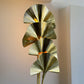 Italian Brass Ginko Leave Floor Lamp
