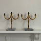 Pair of Large Iron Candelabra, Sweden 1940s
