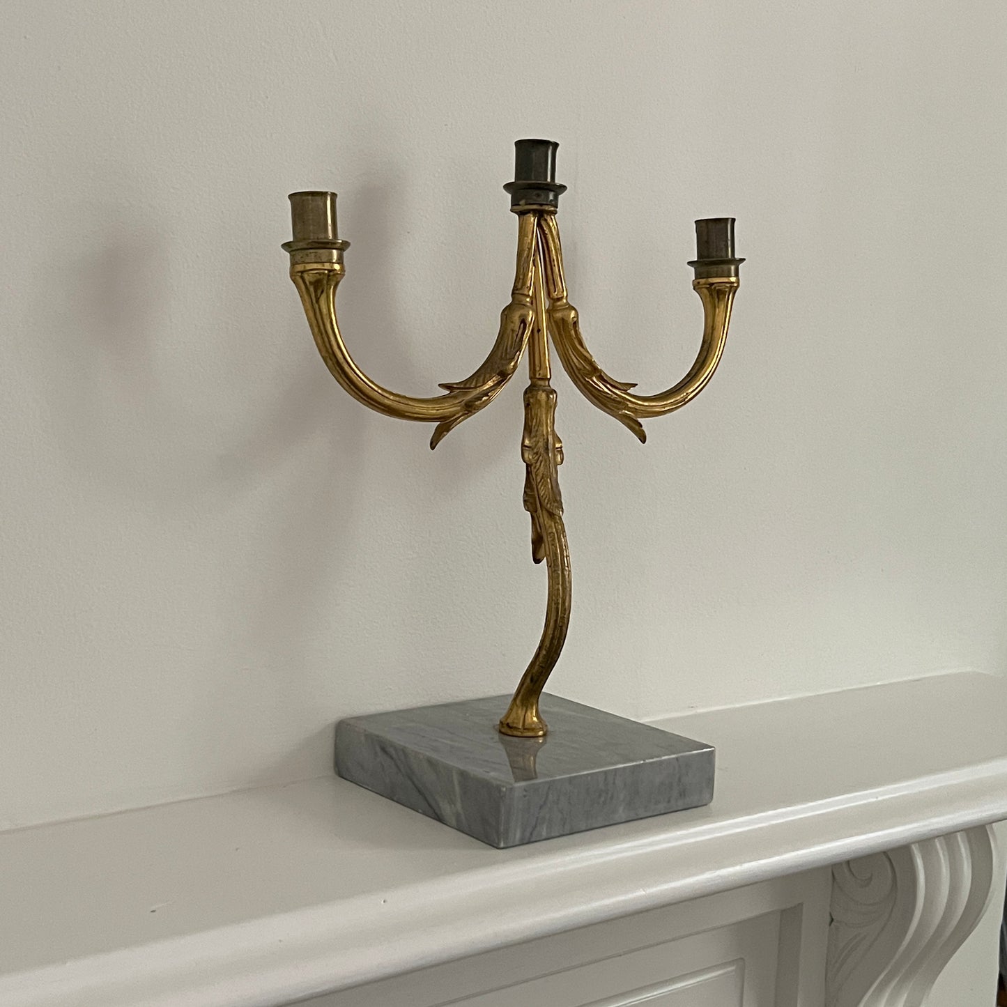 Pair of Large Iron Candelabra, Sweden 1940s
