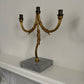 Pair of Large Iron Candelabra, Sweden 1940s