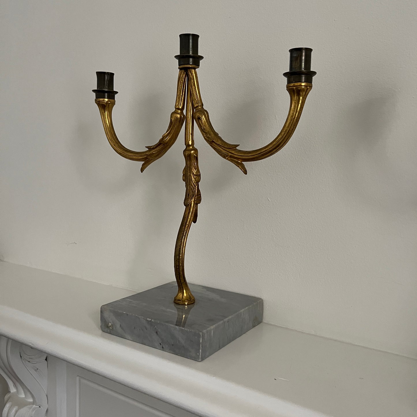Pair of Large Iron Candelabra, Sweden 1940s