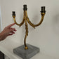 Pair of Large Iron Candelabra, Sweden 1940s