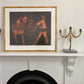 Pair of Large Iron Candelabra, Sweden 1940s