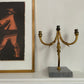 Pair of Large Iron Candelabra, Sweden 1940s