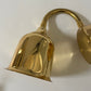 Pair of Brass Bedside Wall Lights, Sweden 1960s
