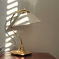 Brass and Linen Lamp by Ivar, Sweden 1960s - One Remaining