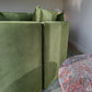 Large Modular Serpentine Sofa - Green Velvet