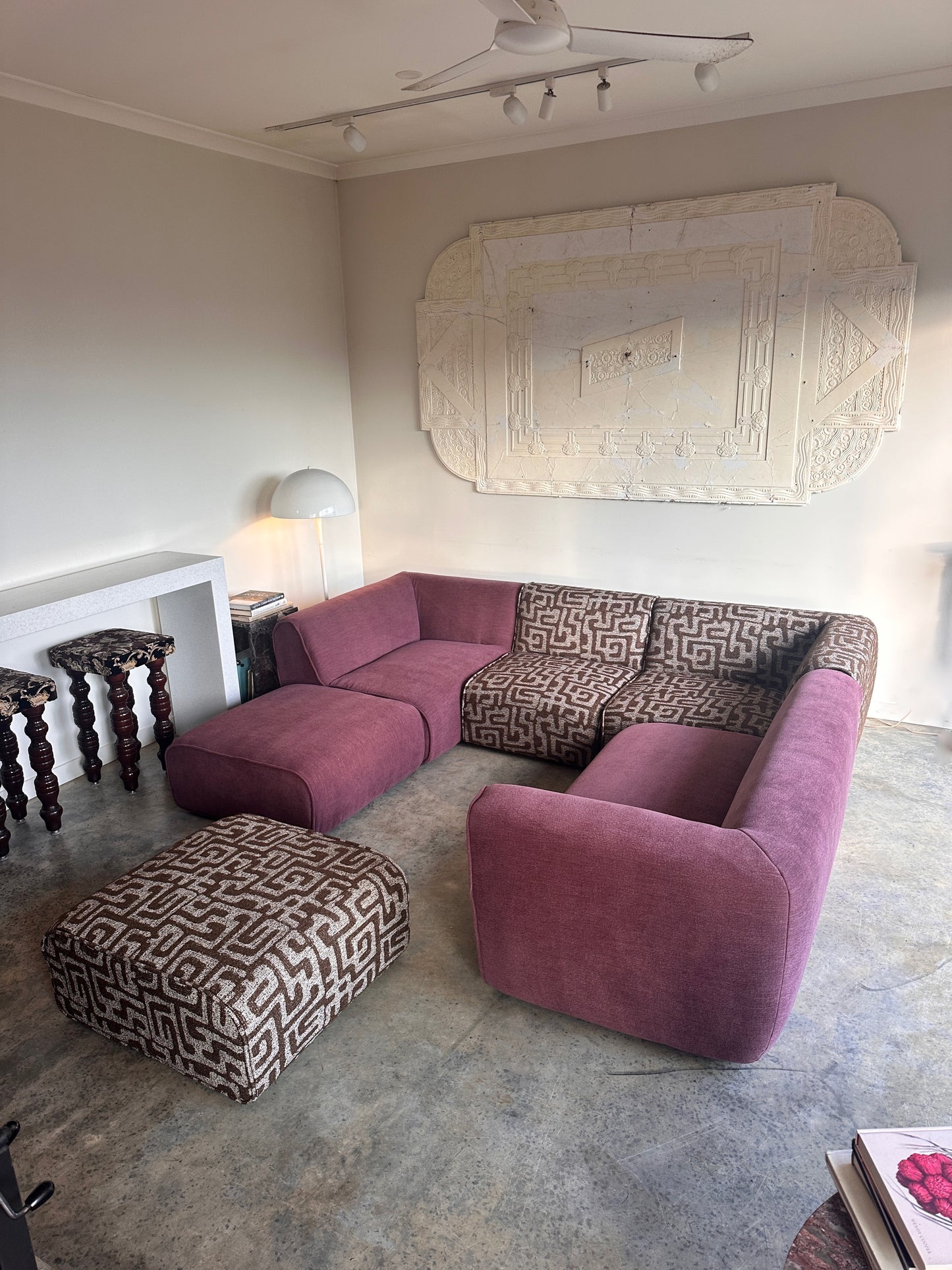 Jardan - Milo Sofa - Warwick Fabric - Fully Restored - Violet or Graphic Earth