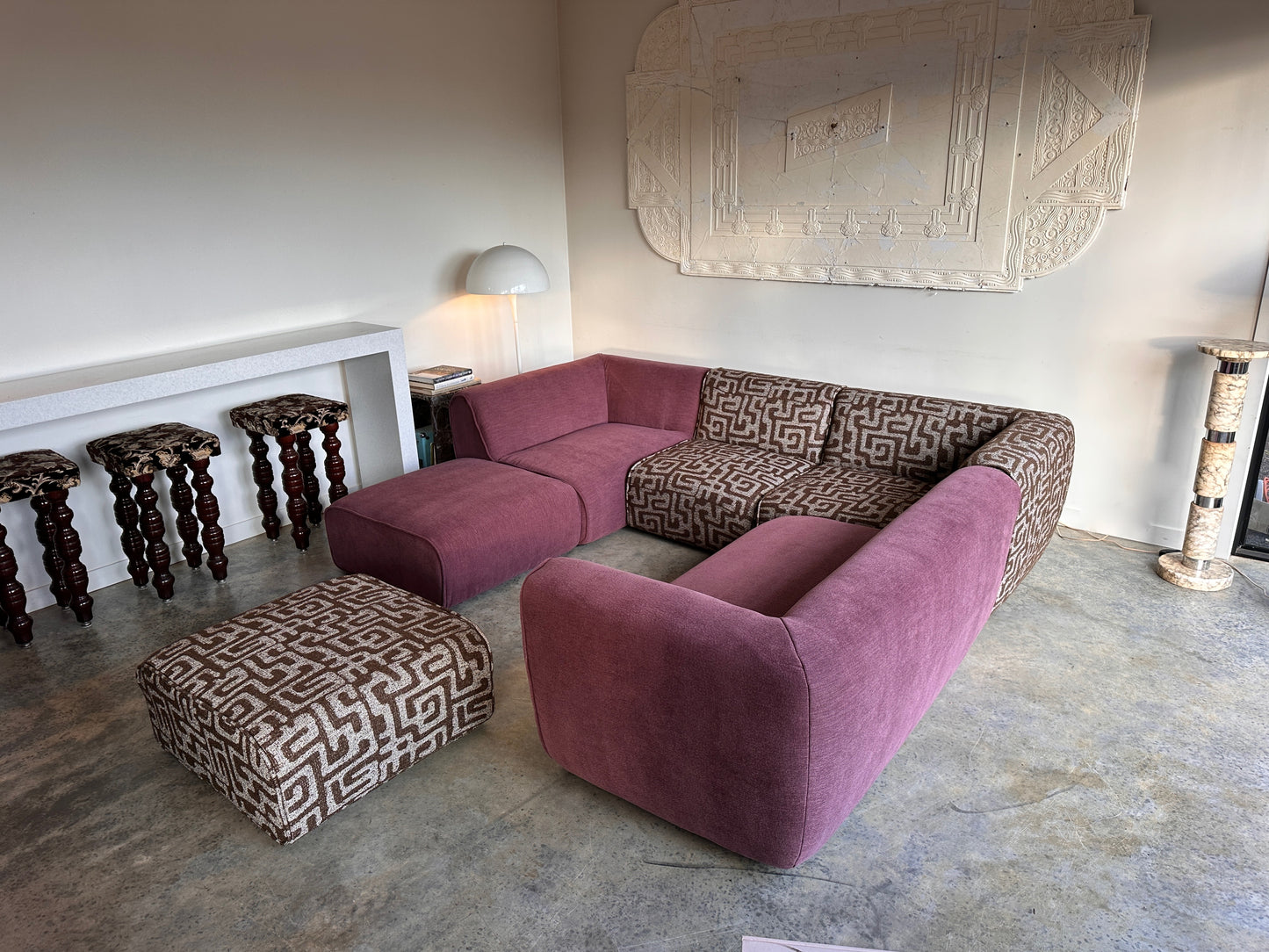 Jardan - Milo Sofa - Warwick Fabric - Fully Restored - Violet or Graphic Earth