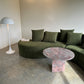 Large Modular Serpentine Sofa - Green Velvet