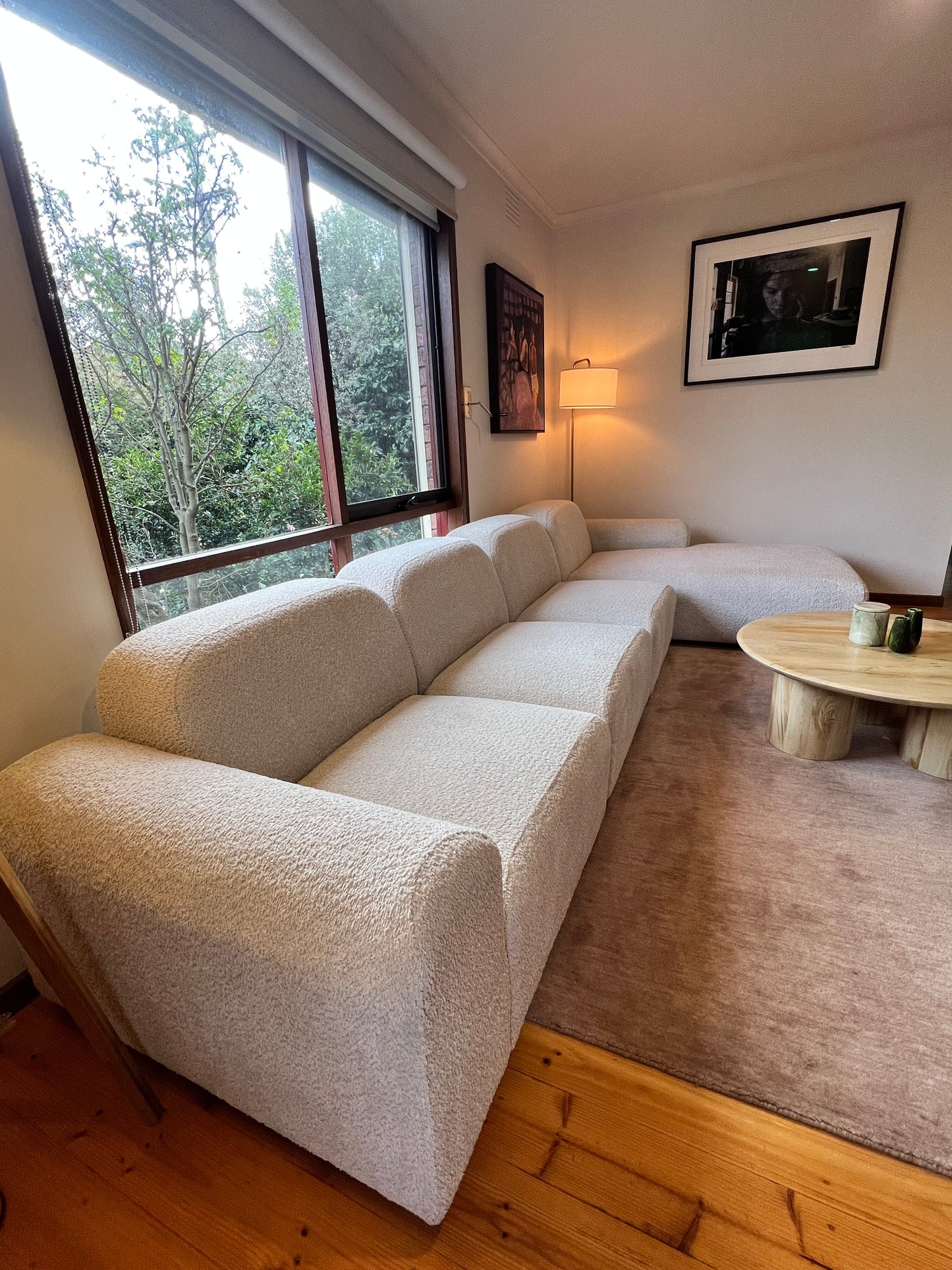 Trit House Hampton Modular L-shaped Bouclé Sofa