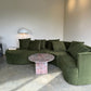 Large Modular Serpentine Sofa - Green Velvet