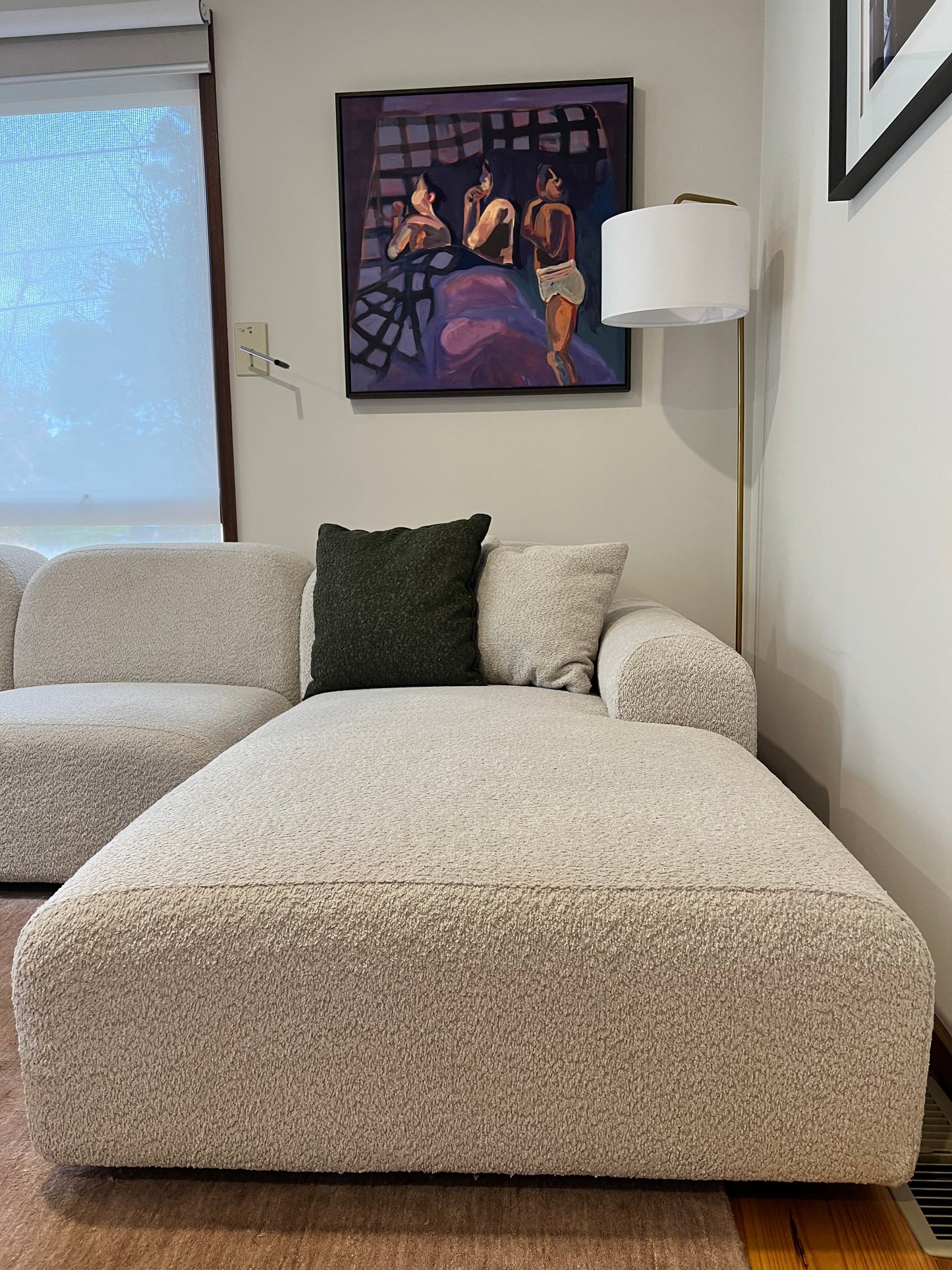 Trit House Hampton Modular L-shaped Bouclé Sofa