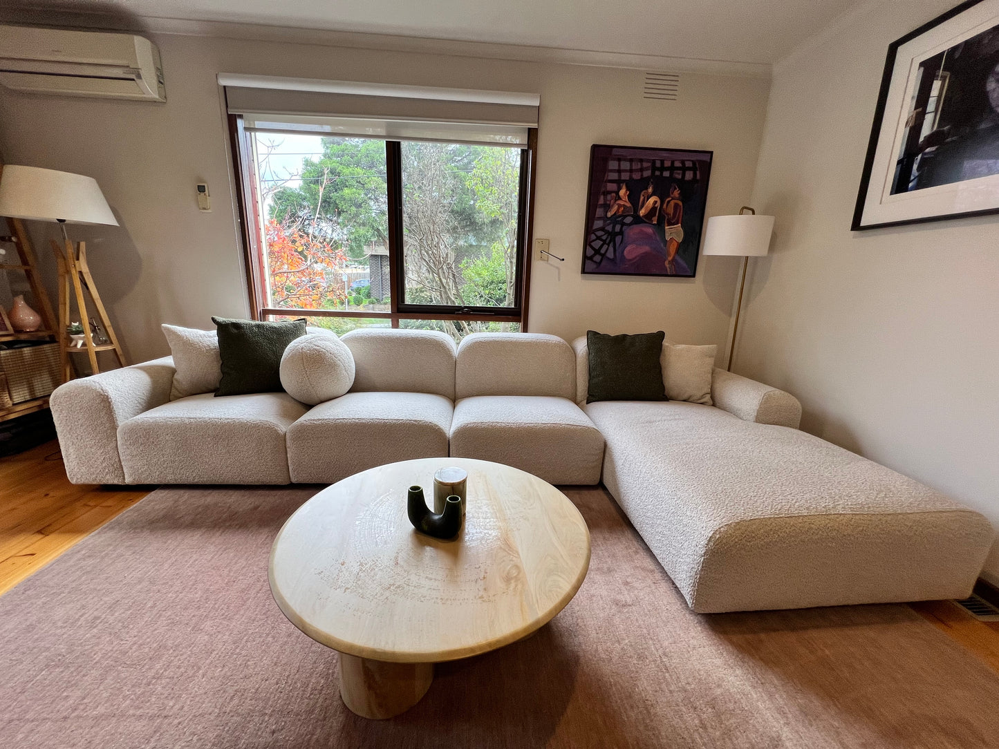 Trit House Hampton Modular L-shaped Bouclé Sofa