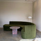 Large Modular Serpentine Sofa - Green Velvet