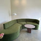 Large Modular Serpentine Sofa - Green Velvet