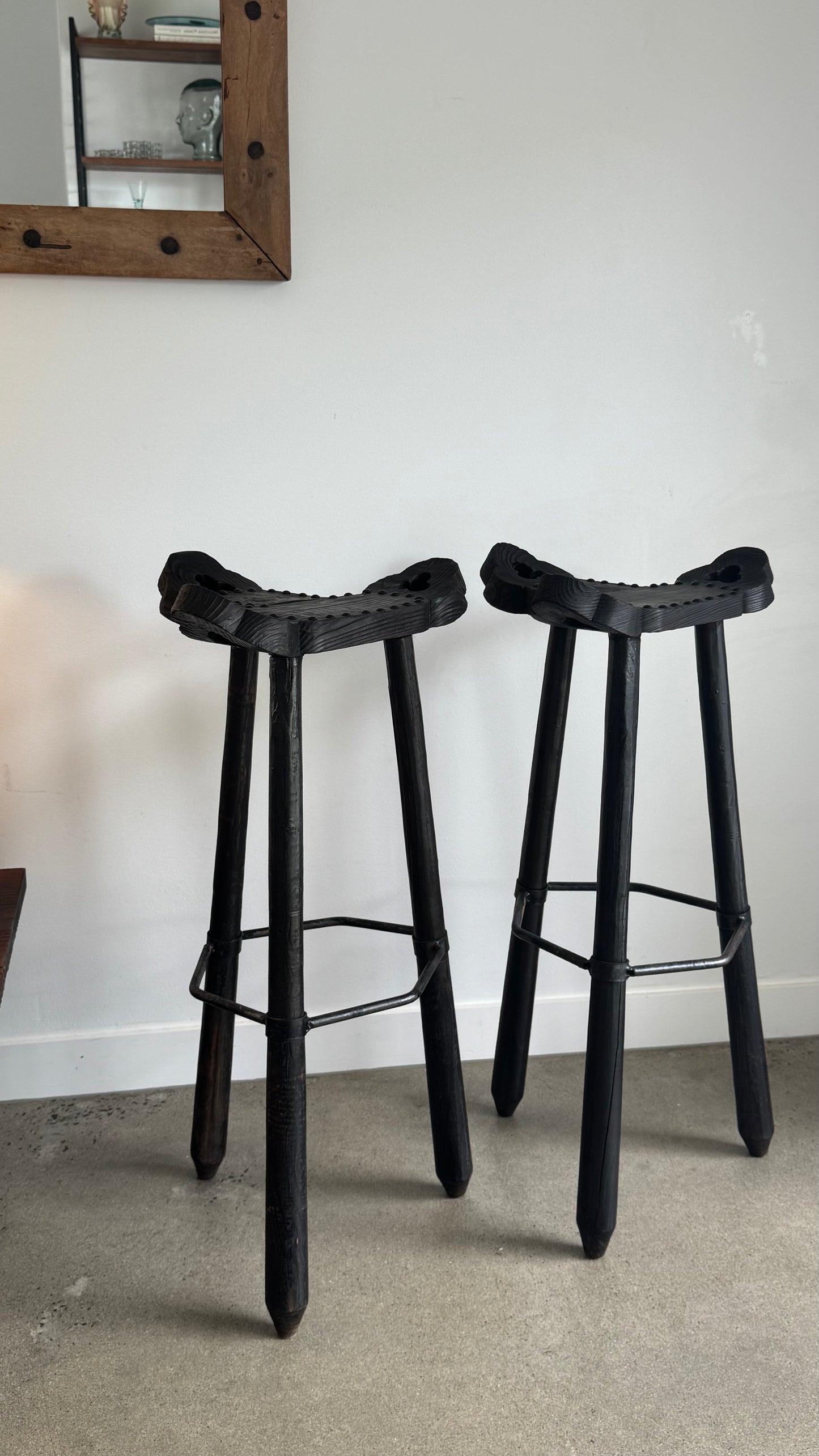 Pair of Casa Pepe Brutalist Stools