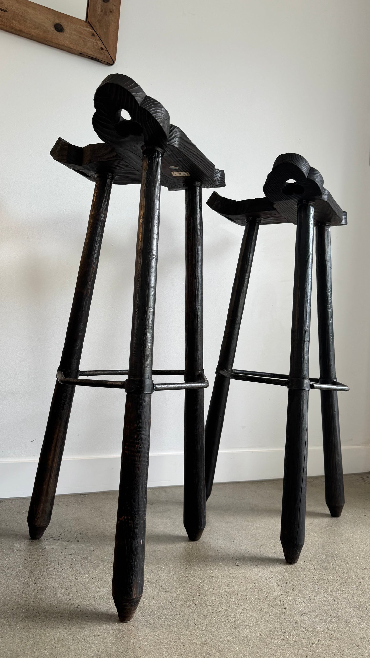 Pair of Casa Pepe Brutalist Stools