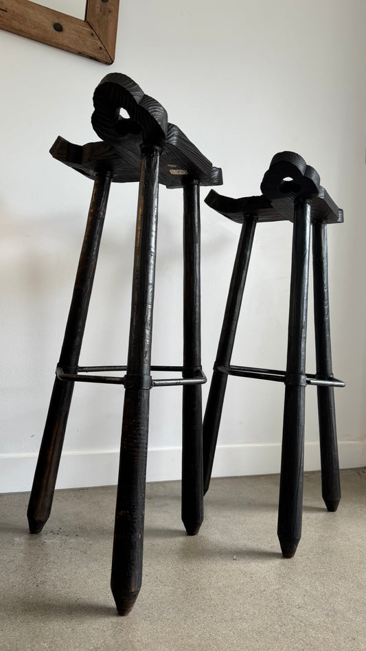 Pair of Casa Pepe Brutalist Stools