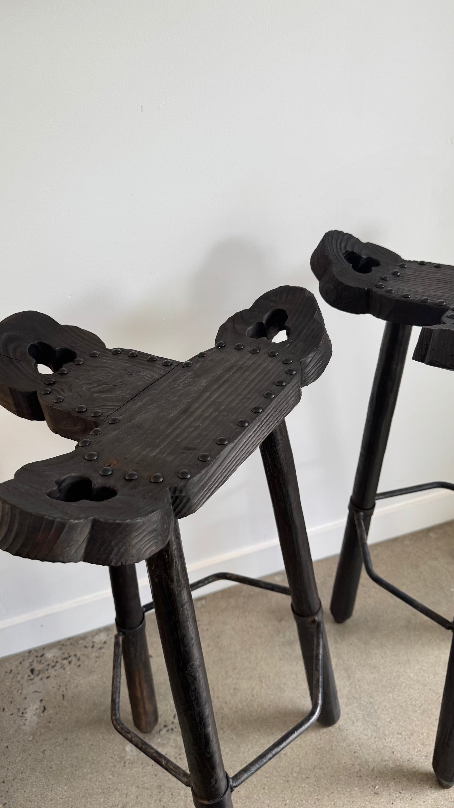 Pair of Casa Pepe Brutalist Stools