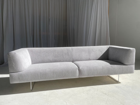 Custom Grey Corduroy Jardan Horizon Sofa