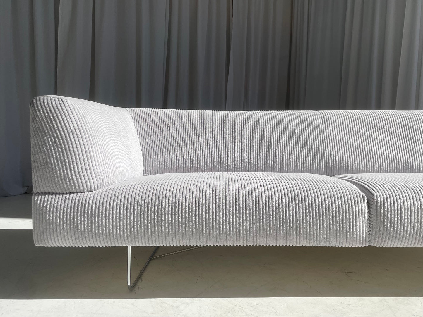 Custom Grey Corduroy Jardan Horizon Sofa