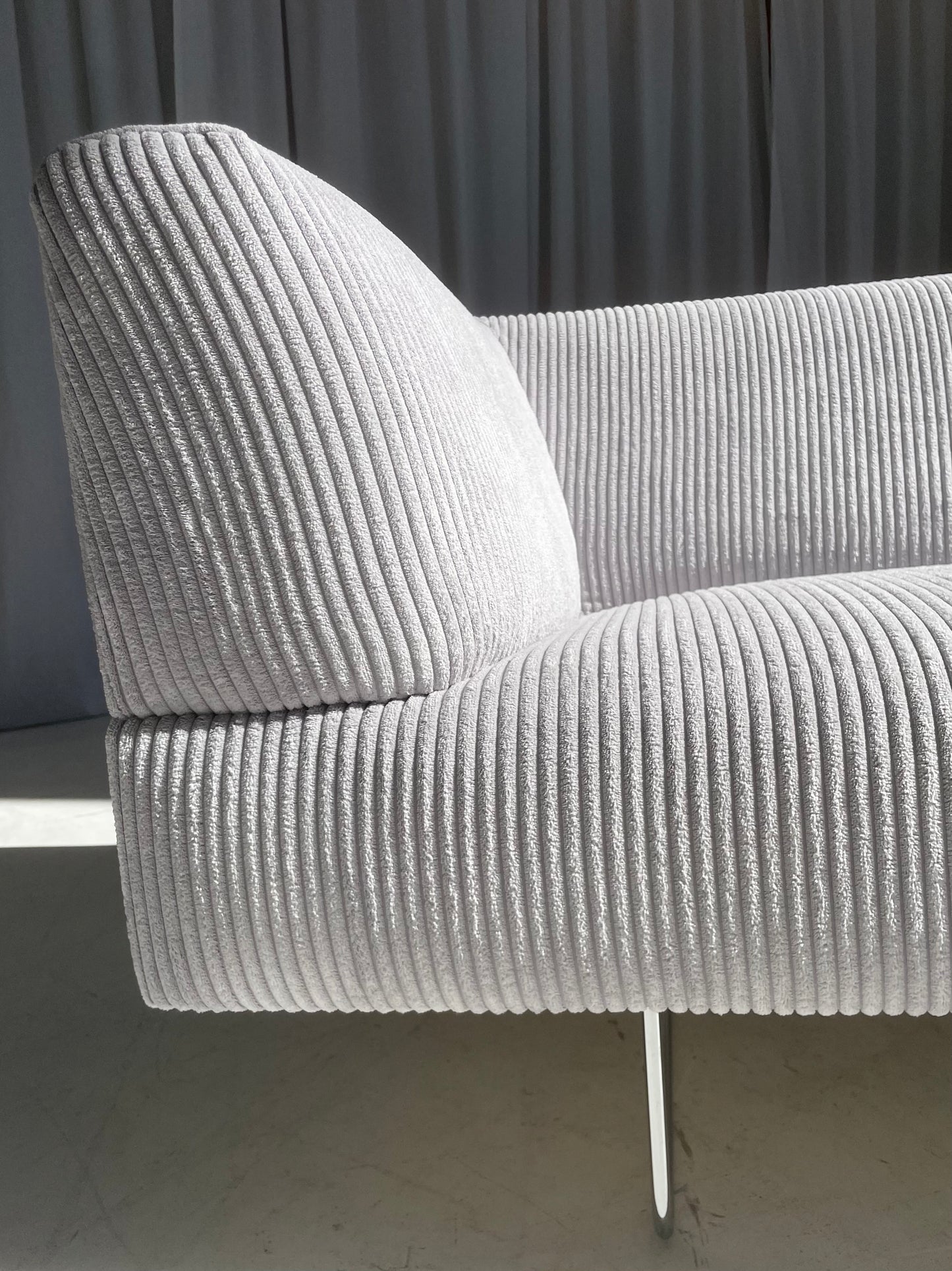 Custom Grey Corduroy Jardan Horizon Sofa