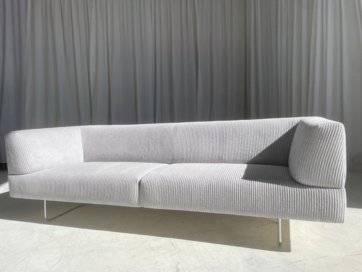Custom Grey Corduroy Jardan Horizon Sofa