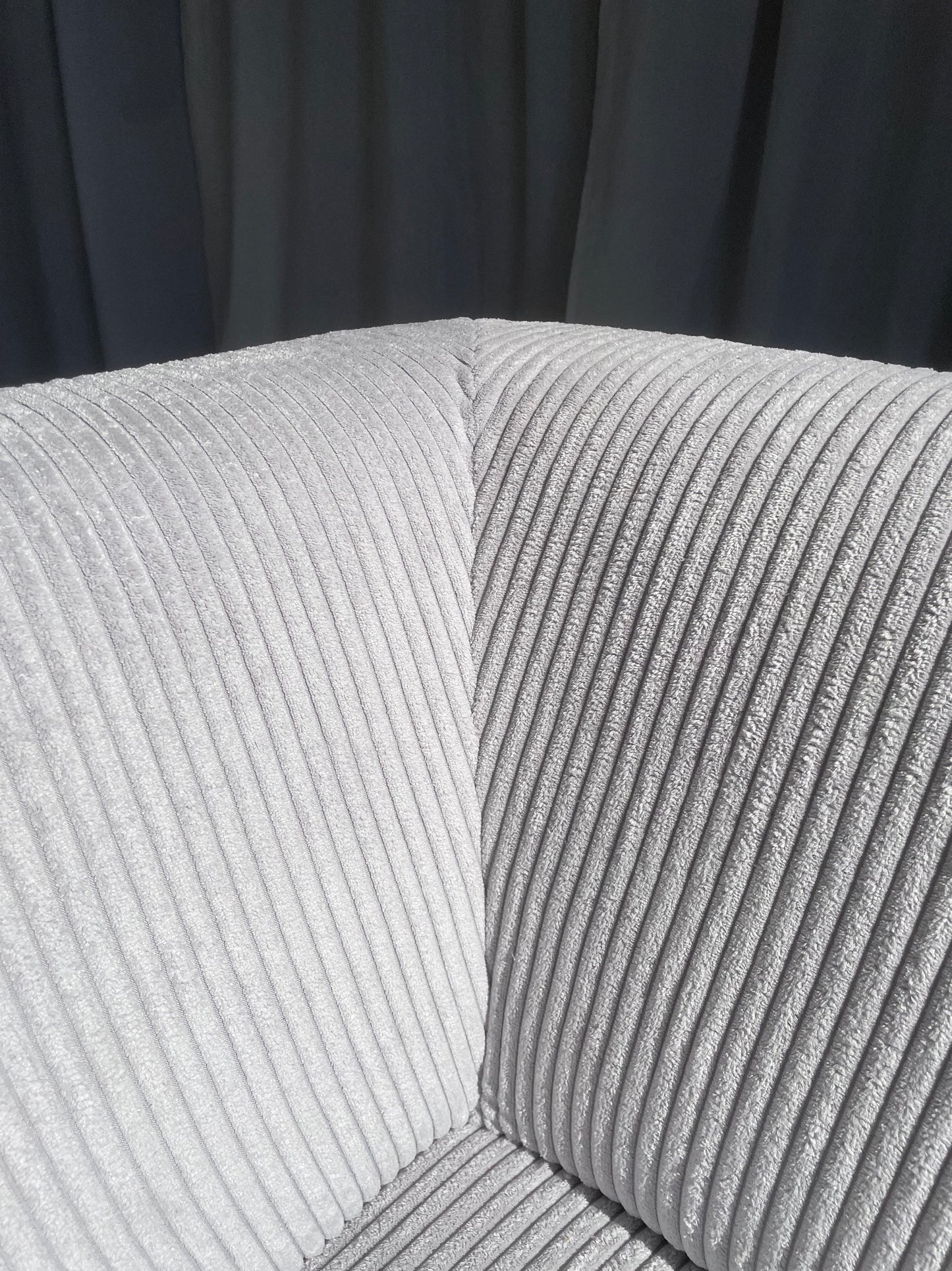 Custom Grey Corduroy Jardan Horizon Sofa
